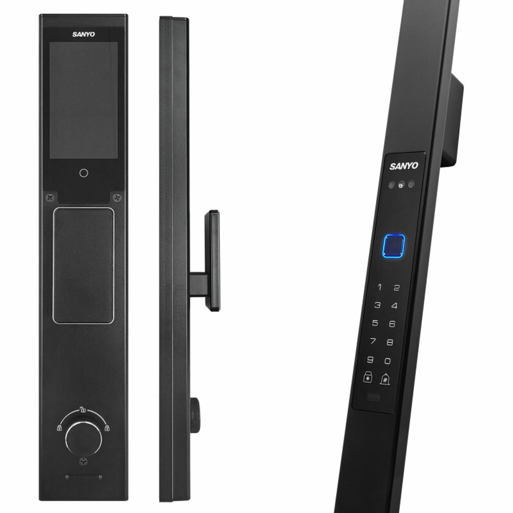 Sanyo D502 Автоматический умный замок с ручкой-штангой и сканом лица (Face ID)