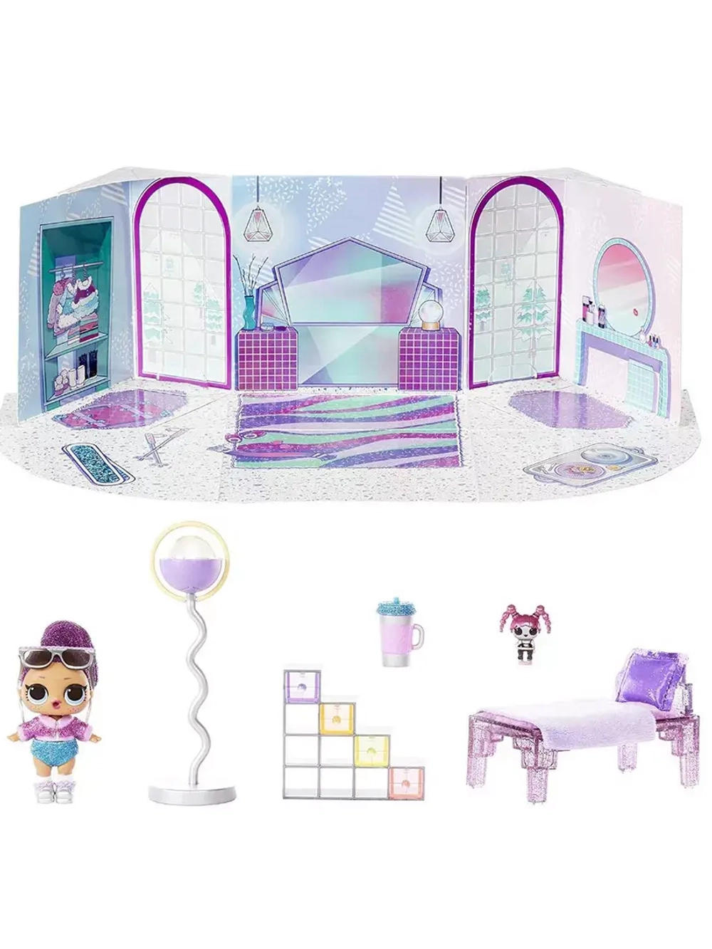 Lol Hangout Spaces Bling Queen с мебелью Зимняя серия