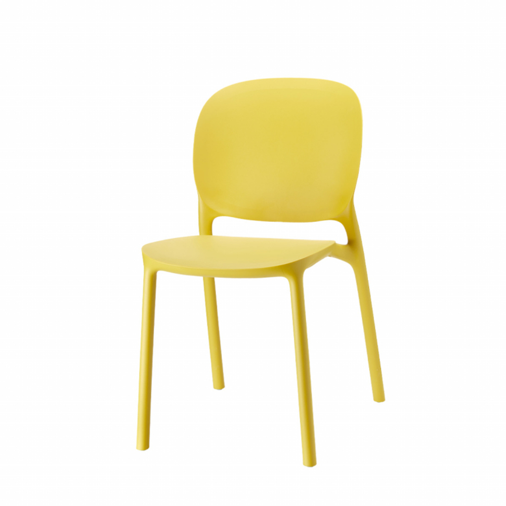 Стул пластиковый Scab Design Hug Go Green, горчичный