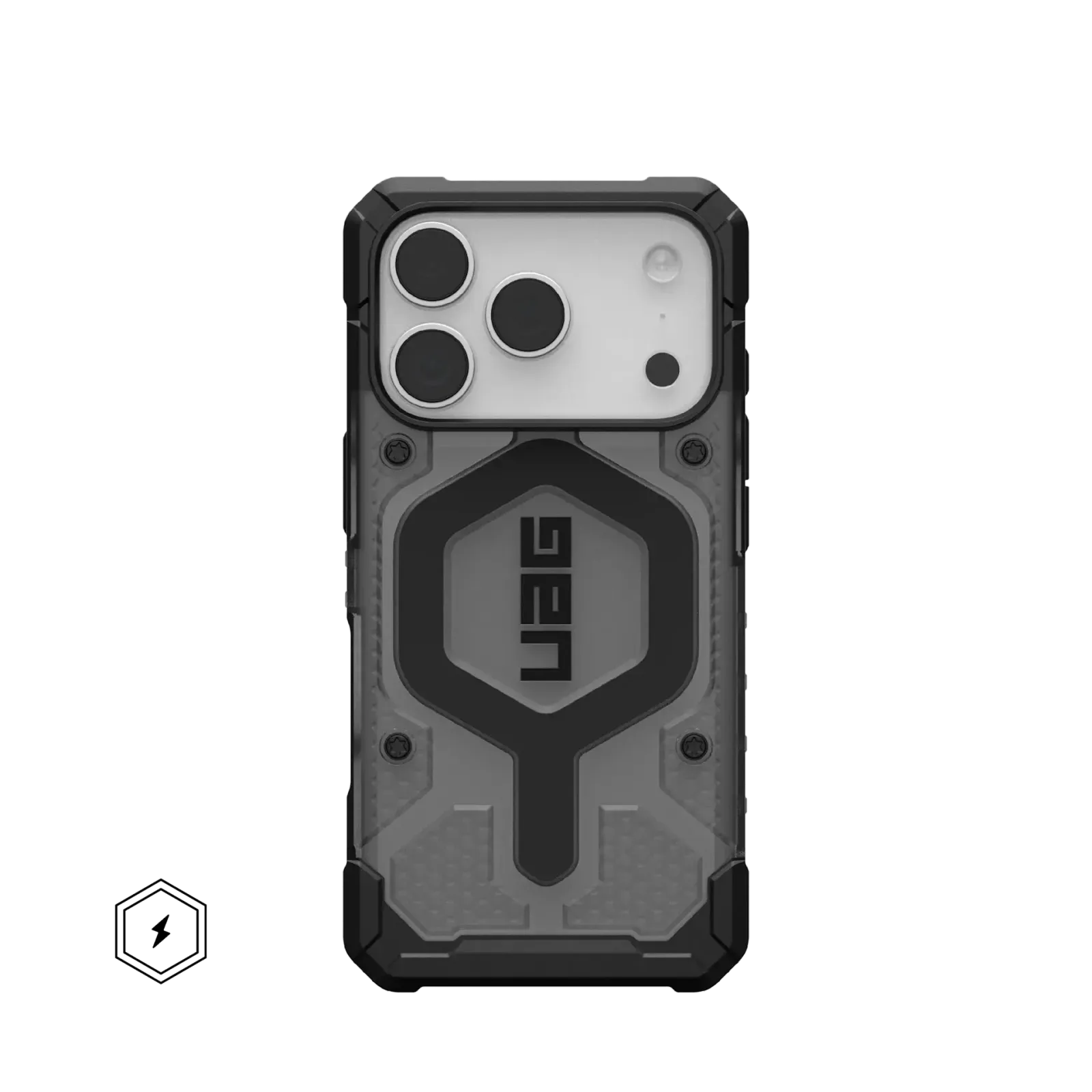 UAG Pathfinder Clear with MagSafe Series Case for Apple iPhone 17 Pro Ash/Black (Чёрный)