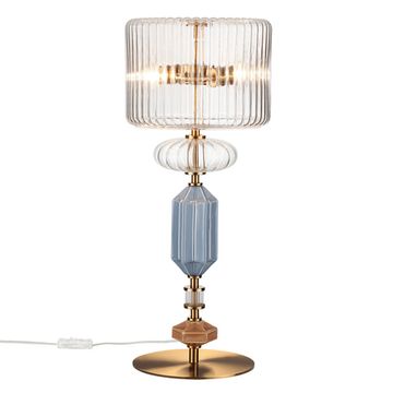 Настольная лампа 2*E14 5414/2TA античная бронза/терракот/синий Modern Terra Odeon Light EXCLUSIVE