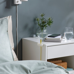 IKEA KALKSTUFF  (ИКЕА КАЛКСТУФФ)  -  Держатель для кабелей, 3 шт. - белый