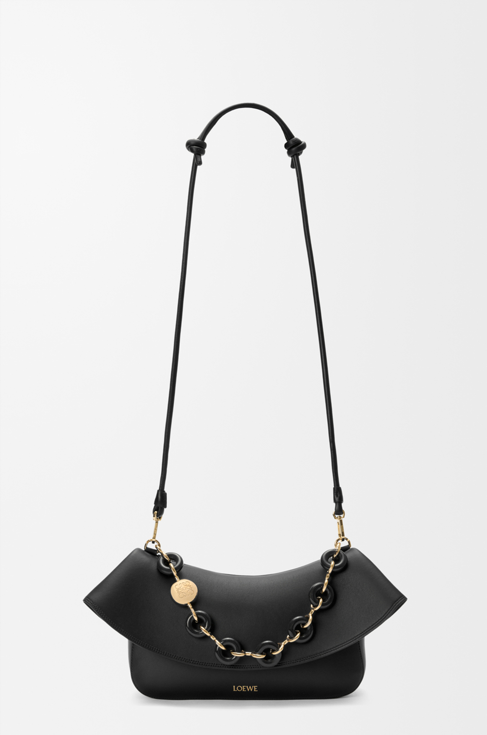 Loewe Средняя сумка Ola из гладкой телячьей кожи, черный