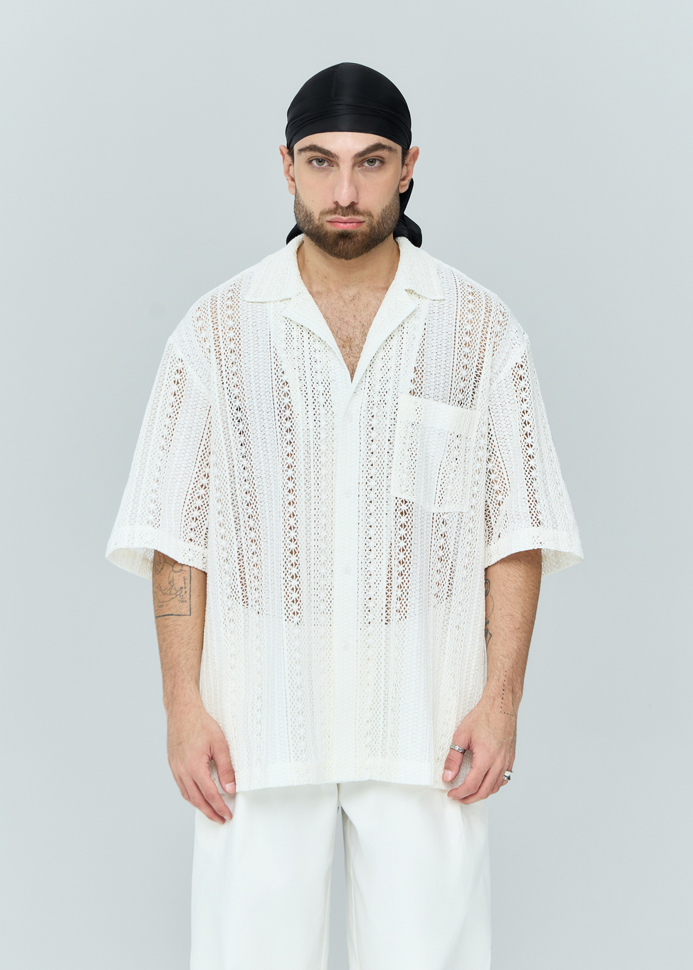 Рубашка из кружева | white lotus
