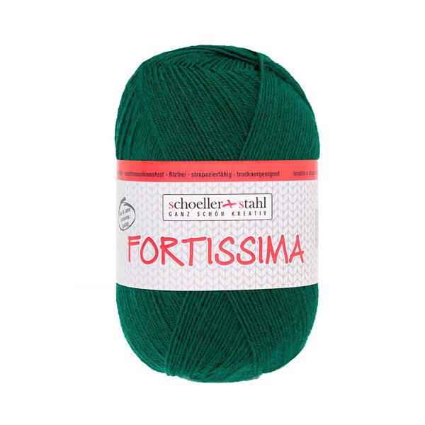 Пряжа Austermann (Аустерманн) Fortissima 100 / уп.5 мот. по 100 г, 420м, темно-зеленый