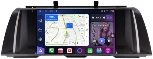 Магнитола для BMW 5 F10 2010-2012 CIC - FarCar S500-TS18 монитор 9.5" QLED на Android 14, CarPlay, 4G SIM-слот
