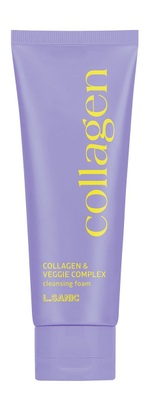 Пенка для умывания с коллагеном и пептидами L.SANIC Collagen&Veggie Complex Cleansing Foam 120 мл