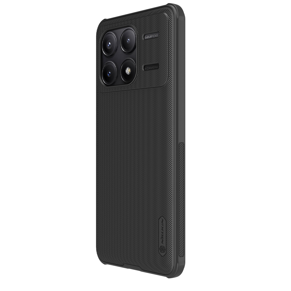 Чехол усиленный от Nillkin c встроенным круглым магнитом для Xiaomi Poco F6 Pro, серия Super Frosted Shield Pro Magnetic Case