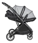 Коляска детская прогулочная Farfello Fest Lux (Угольно-черный / Carbon black FL-12 черная рама)