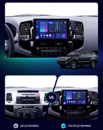 Магнитола для Toyota HiLux 2011-2015 - Parafar PF062U2K на Android 13, Быстрая, QLED+2K, CarPlay, 4G SIM-слот