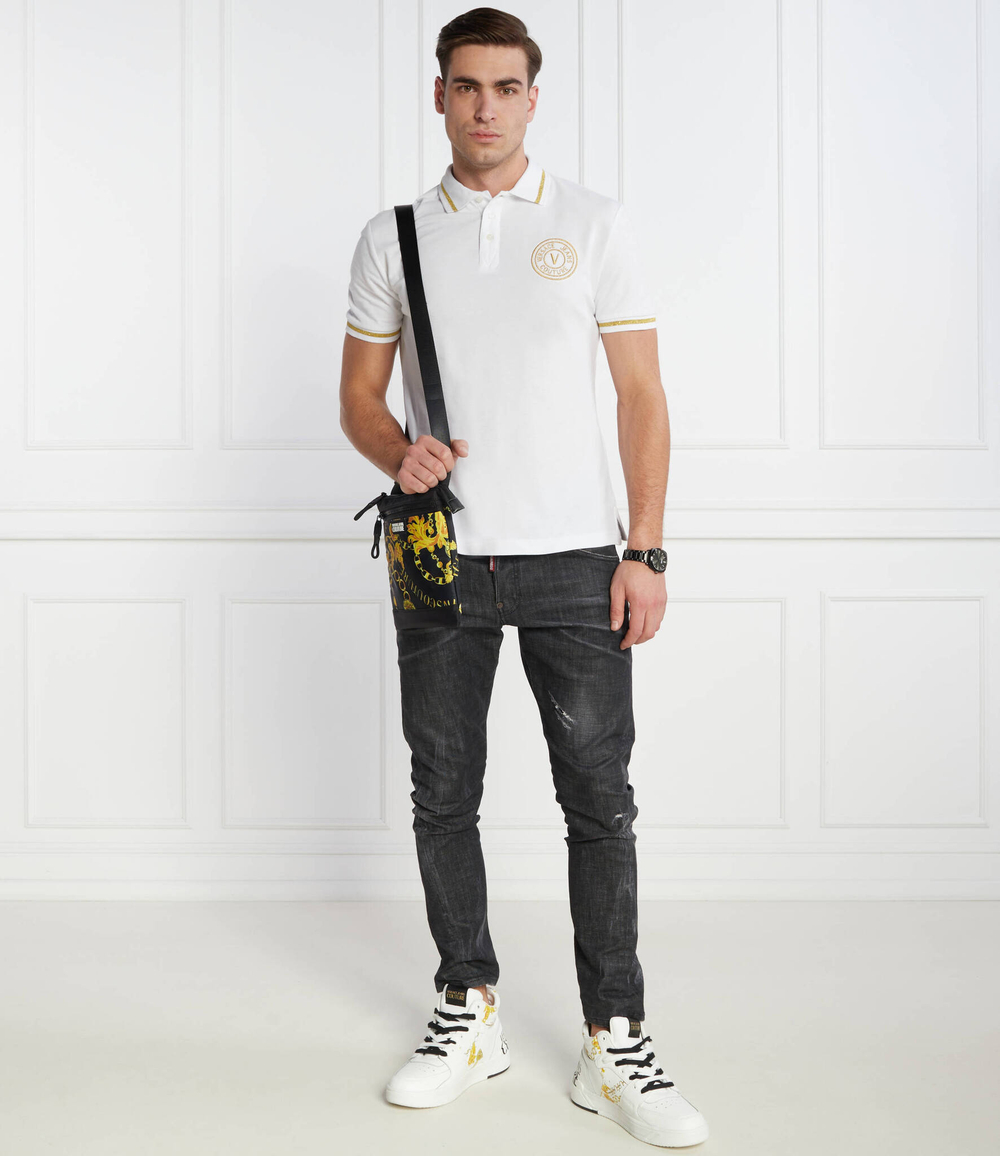 Поло Versace Jeans Couture - белый(76GAGT02CJ01T)