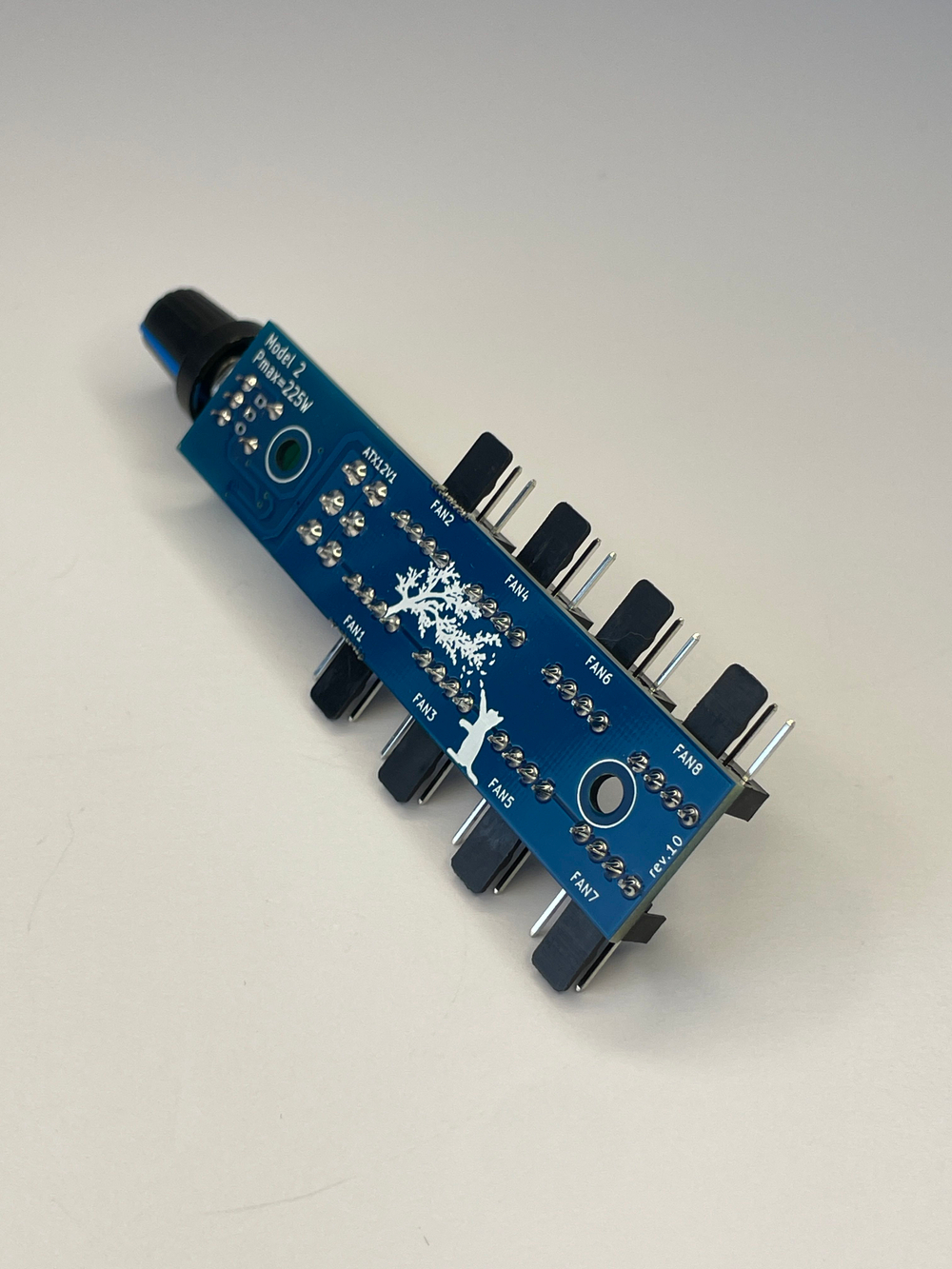 Регулятор оборотов ШИМ (PCIe 6pin) до 8 кулеров 4pin, 12В, Model 2