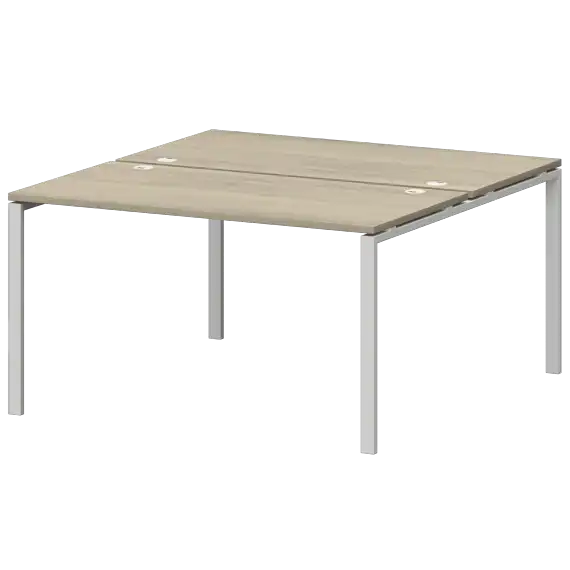 Бенч двойной на металлокаркасе СМС2-П-10К.149.Пр25  1000x1496x750 Смарт