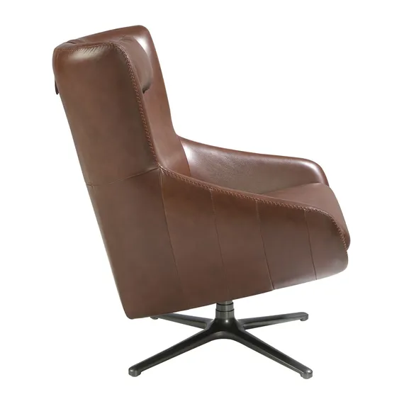 Крутящееся кресло Angel Cerda 5044, коричневая кожа