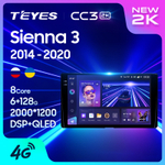 Teyes CC3 2K 9"для Toyota Sienna 2014-2020