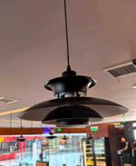 Pendant design lamp PH 5 by Louis Poulsen (Black)