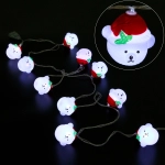 Гирлянда для дома «Медвежонок» 2м 10 ламп LED, 5*4 см прозр.пров.,1 реж, IP-20, Белый (возможность соединения)