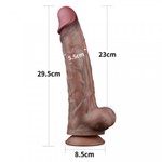 Фаллоимитатор KING SIZED с двойным покрытием Lovetoy (29,5*5,5 см.)