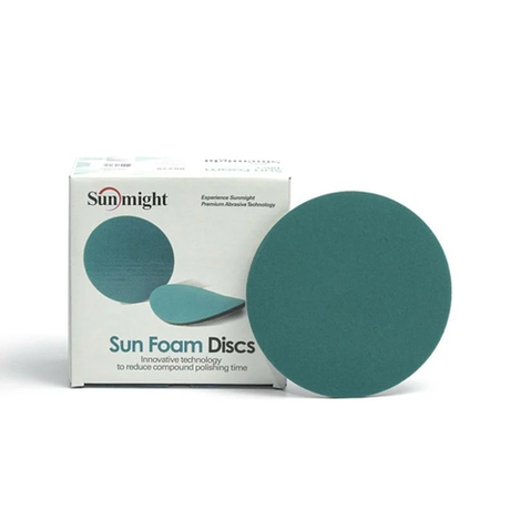 Новинка! Шлифовальные круги в комплекте 10 шт SUNMIGHT SUNFOAM SC S53SF 150 мм P2000, на липучке, без отверстий 97223