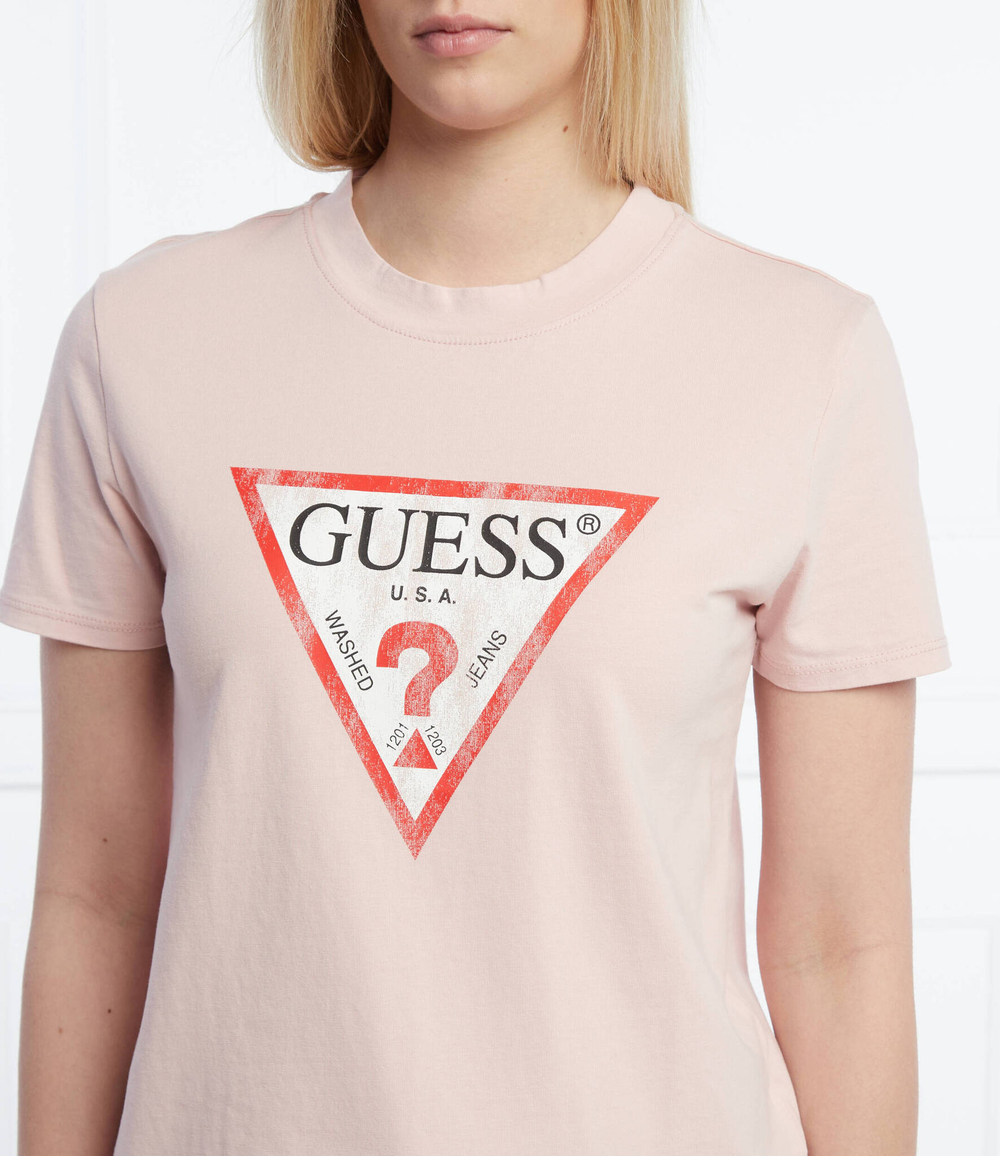 футболка GUESS - пудро-розовый(W93I0R R9I60)