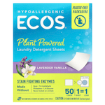 Earth Friendly Products, Ecos®, салфетки для стирки на растительной основе, лаванда и ваниль, 50 шт.