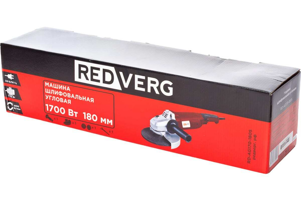 Угловая шлифовальная машина REDVERG RD-AG170-180S 6614321