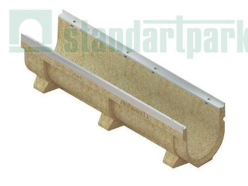 Лоток водоотводный CompoMax Drive полимербетонный усиленный DN200 H260