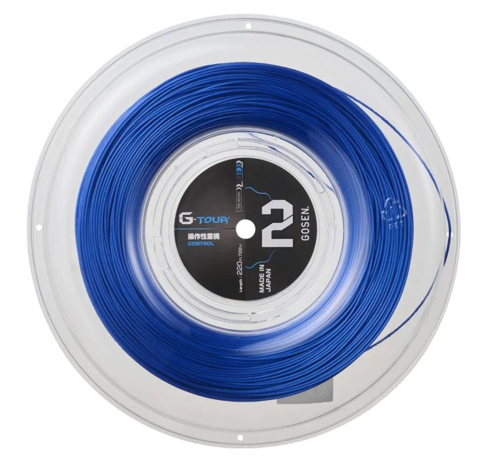 Теннисные струны Gosen G-Tour 2 (220 m) - metallic blue