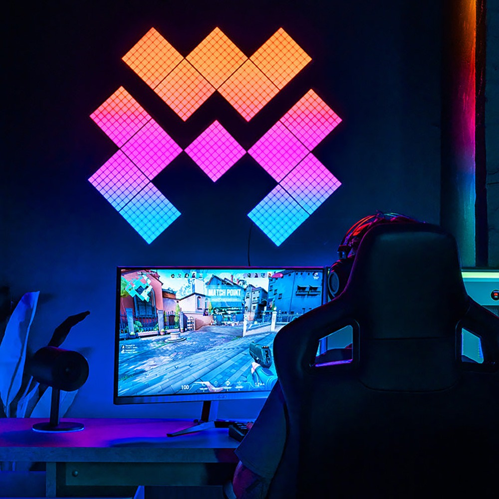 Светодиодные панели Twinkly Squares набор расширения 3 шт. 16x16 см 192 LED RGB Black