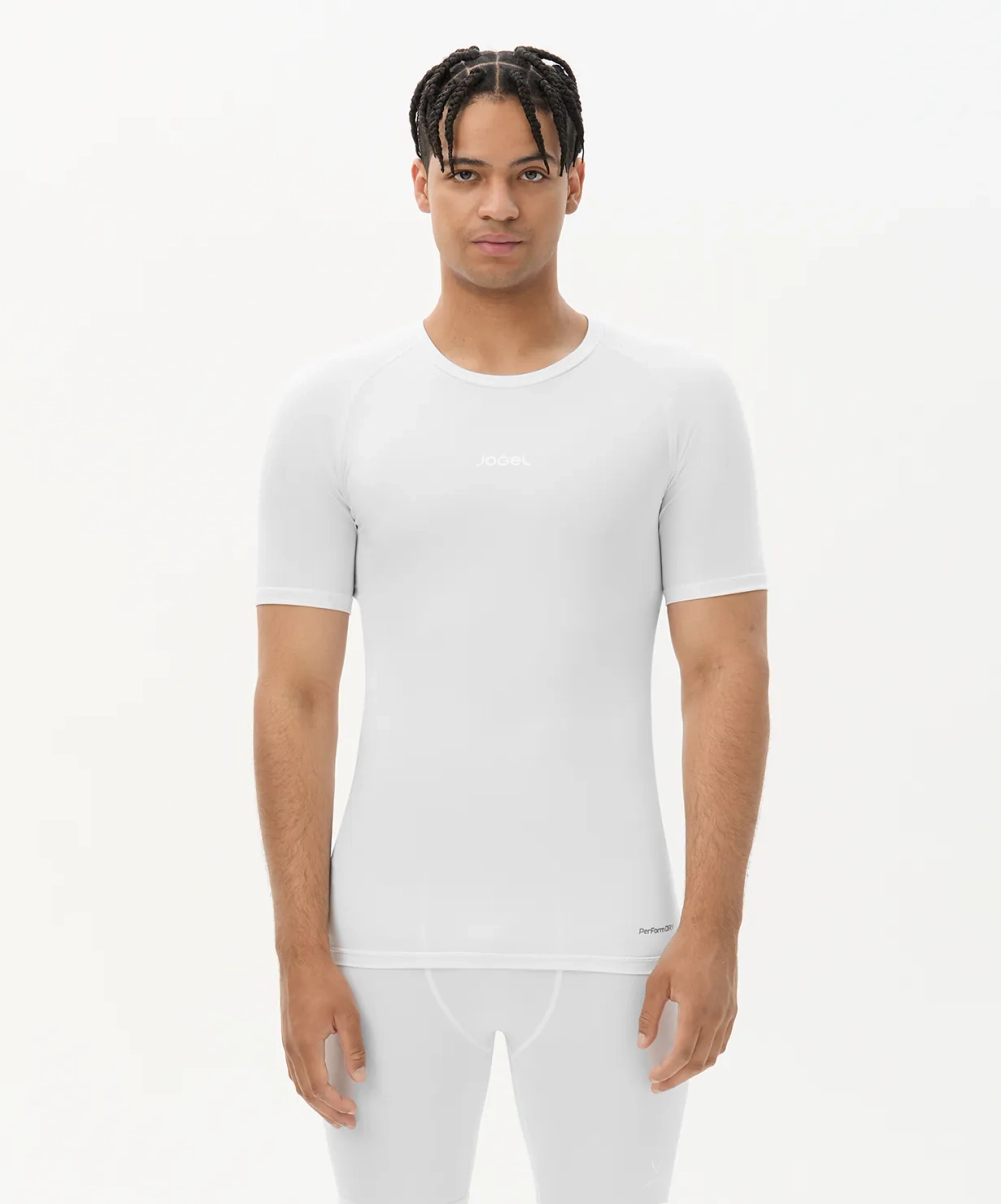 Футболка компрессионная с коротким рукавом Jogel CAMP 2 PerFormDRY Baselayer SS Tee, белый 00