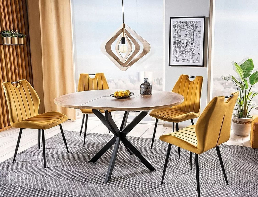 Стул SIGNAL ARCO Velvet Bluvel 68 карри/черный