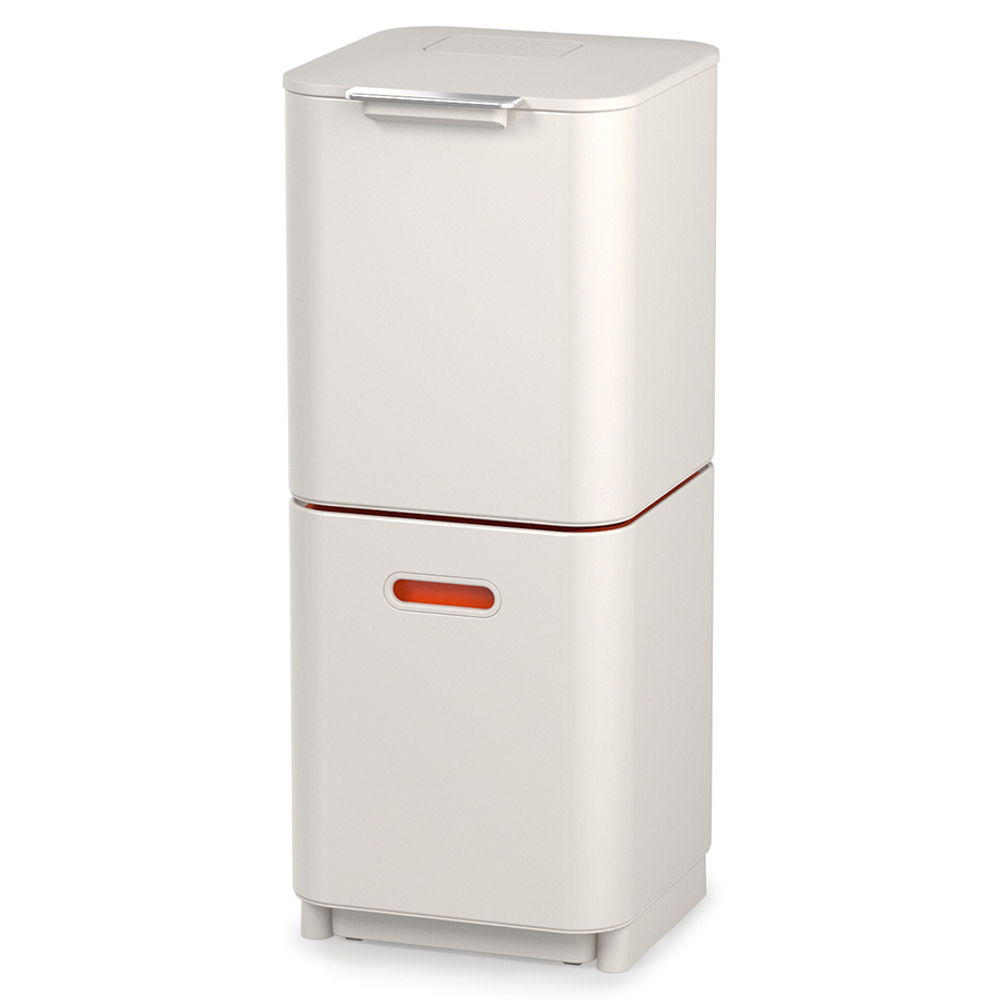 Контейнер для мусора с двумя баками totem compact, 40 л, белый