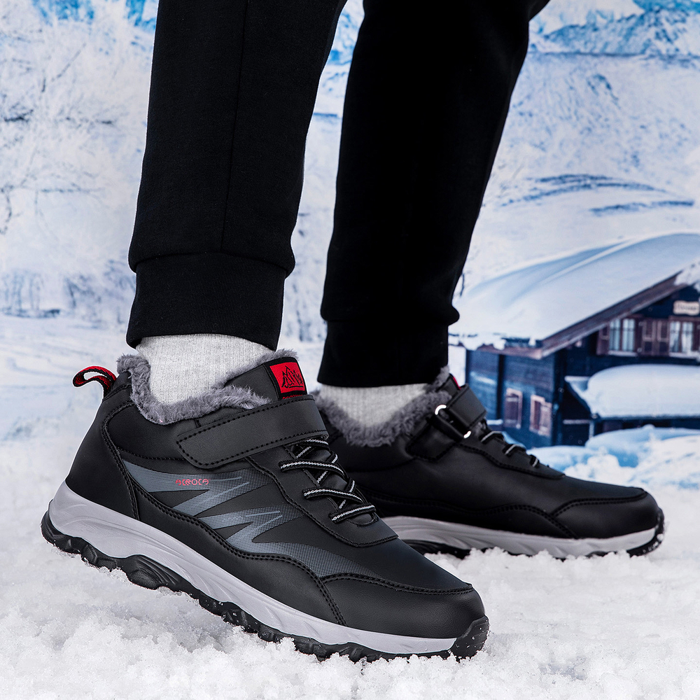 CHENGSHILUOTUO Mid top Elderly Insulated Shoes Unisex