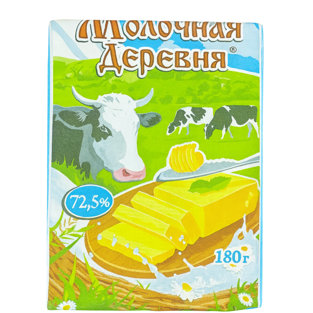 Спред сливочный Молочная деревня 72,5% 180 гр