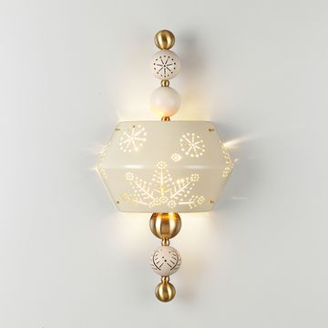 Бра 2*E14 5444/1WA бежевый/античная бронза KARELIA Odeon Light Exclusive