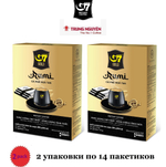 Вьетнамский растворимый кофе G7 Gold - Rumi, 2 упаковки по 14 пакетиков.