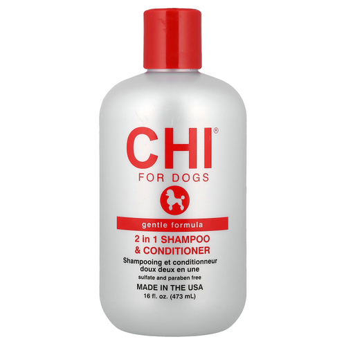 CHI for Dogs, 2 в 1, шампунь и кондиционер, для собак, 473 мл (16 жидк. унций)
