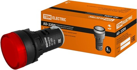 Лампа AD-22DS(LED)матрица d22мм красный 230В TDM SQ0702-0002