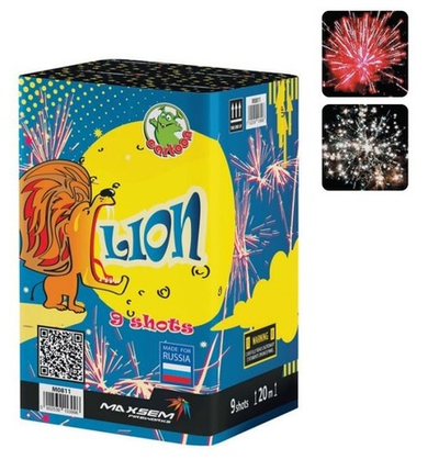 Батарея салютов "Lion" M0811 9 залпов * 0.8"