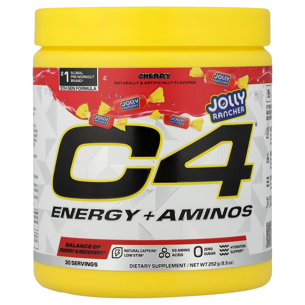 C4 / Cellucor, C4® Energy + Aminos, со вкусом вишни, 252 г (8,9 унции)
