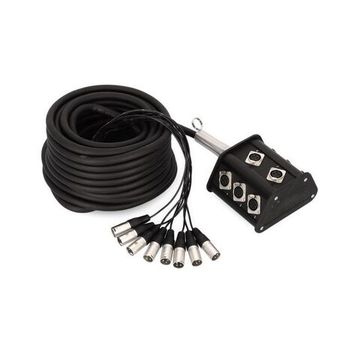 Adam Hall K 8 C 15 P - мультикор со стейдж-боксом, 8 x XLR возврат, 8 x 0.314 мм2, 15 м