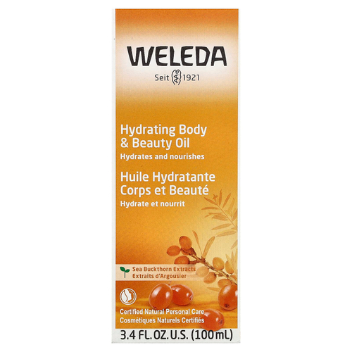 Weleda, Увлажняющее масло для тела и красоты, экстракт облепихи, 100 мл (3,4 жидк. унц.)