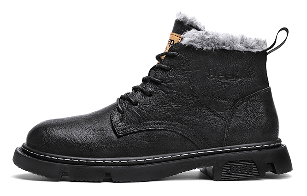 Jeep Short Combat Boots Men"s Black