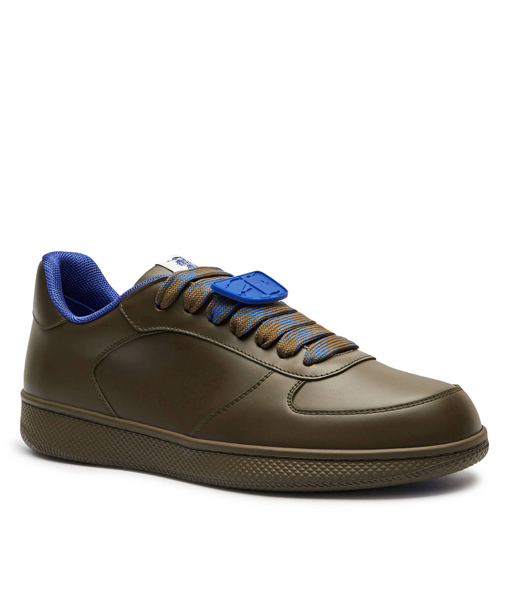 Кожаные кроссовки TRAINER Burberry - оливковый(8099414)