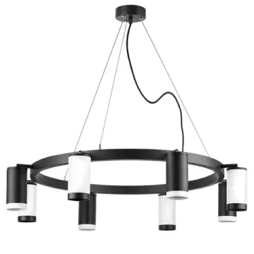 Люстра подвесная 8*GU10 LR01837436476 черный/белый Rullo Lightstar