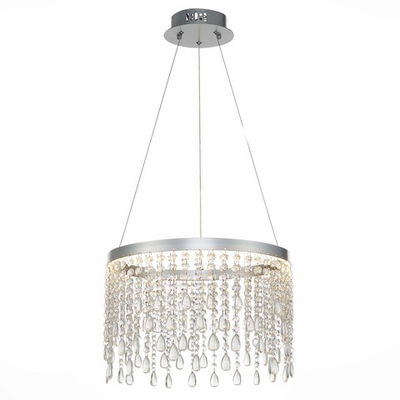 SL6201.103.24 Люстра подвесная ST-Luce Серебристый/Прозрачный LED 1*24W 3000K/4000K/6000K