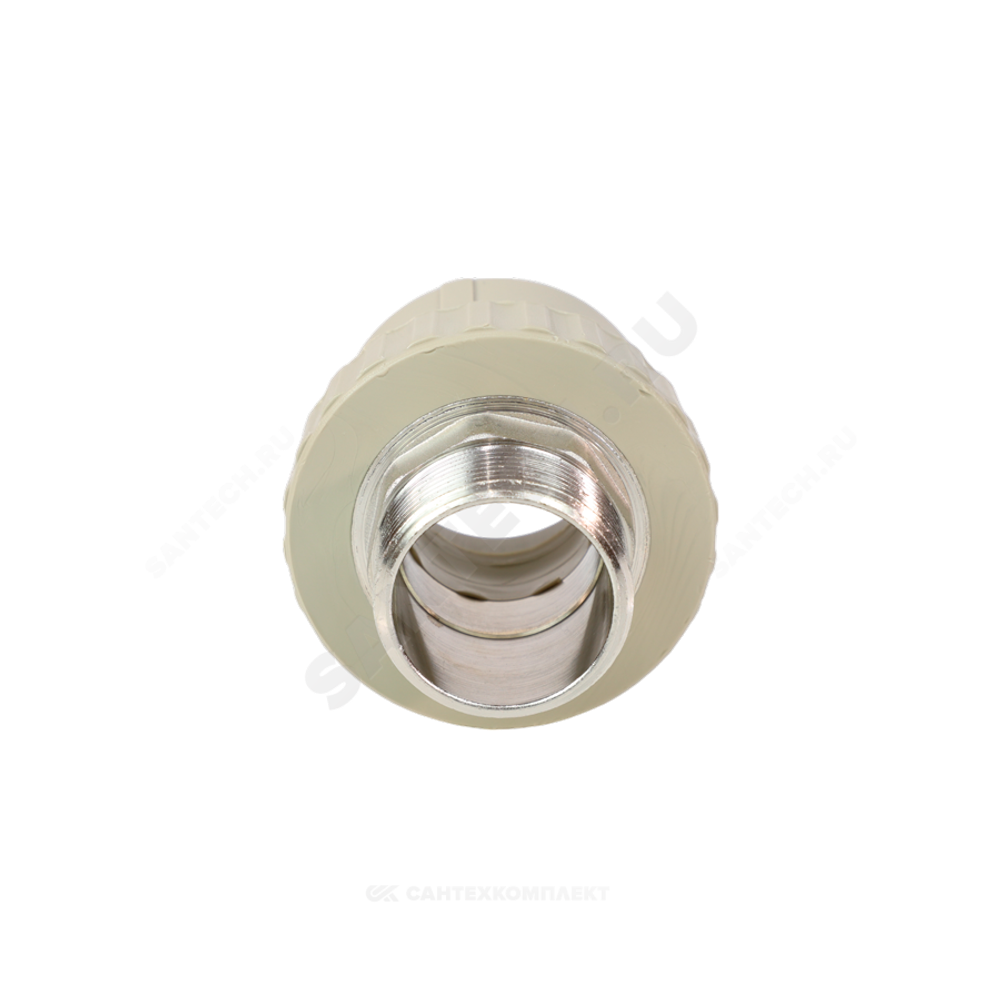 Муфта PP-R комбинированная серая Дн 50х1 1/2" НР под ключ VALFEX 10135050Г