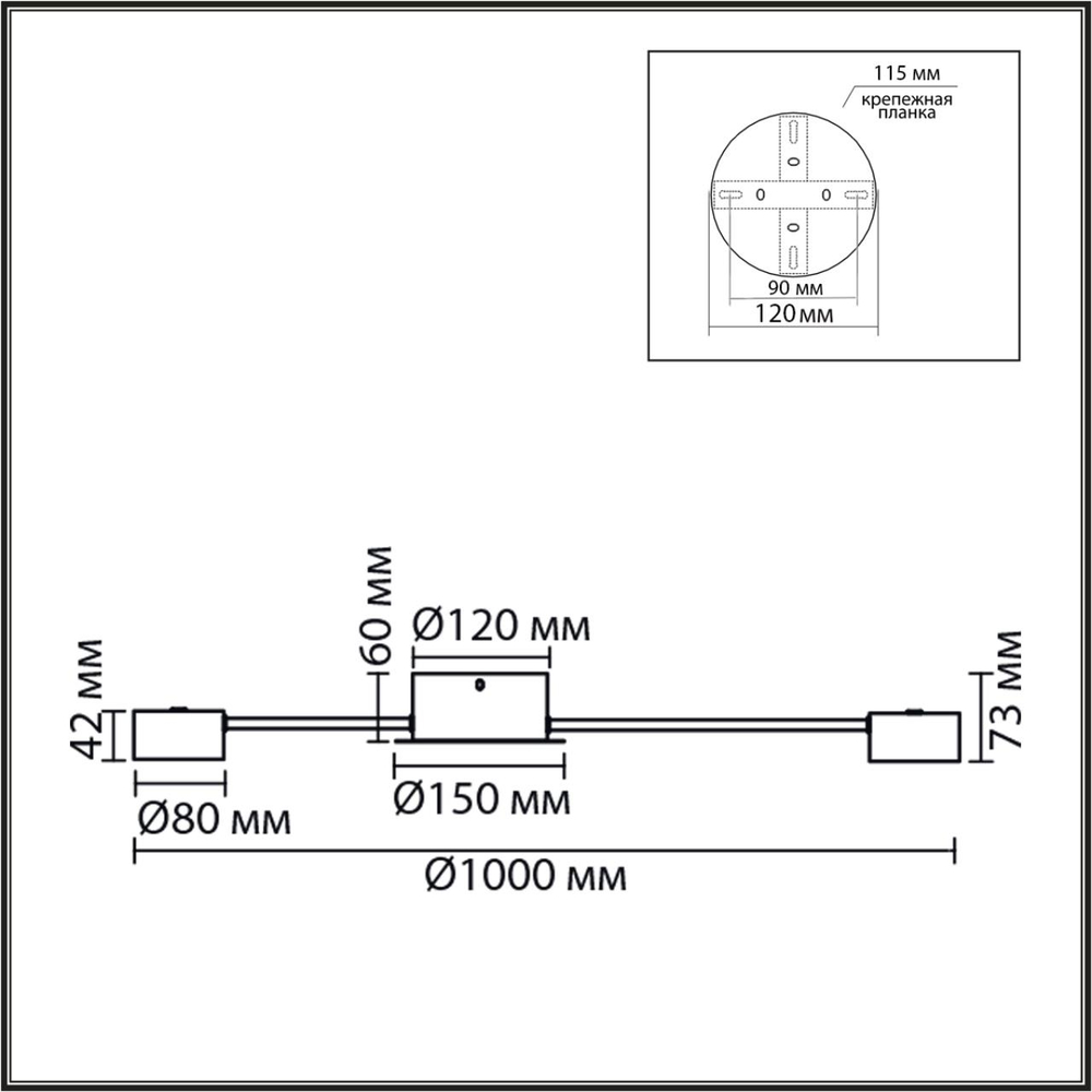 8344/12C COMFI LN26 251 черный, металл Люстра GX53 LED 12*7W 220V TORINA