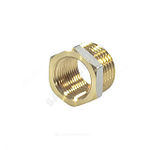 Футорка латунь никель Ду 50х40 (2"х1 1/2") НР/ВР 9024 ГОСТ 32585-2013 Aquasfera 9024-15