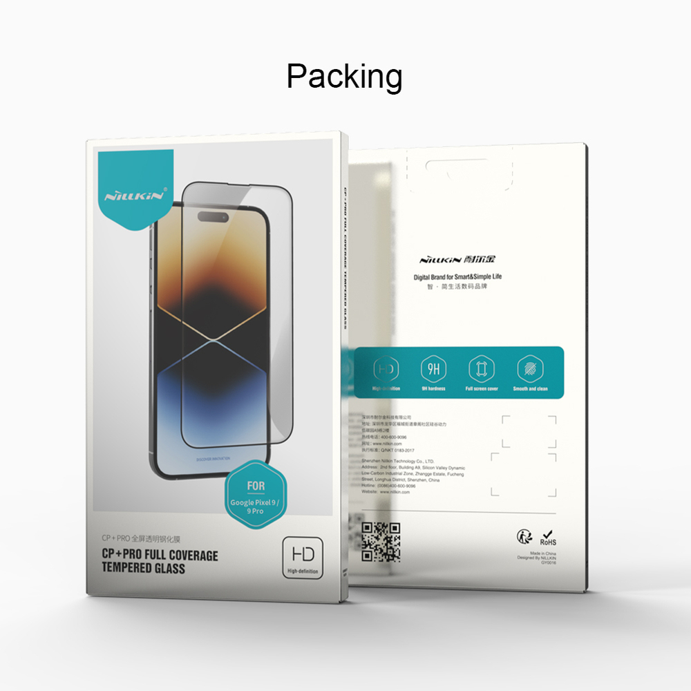 Защитное закаленное стекло от Nillkin для Google Pixel 9, 9 Pro и Pixel 10, 10 Pro, серия CP+PRO Anti-Explosion Glass Screen Protector